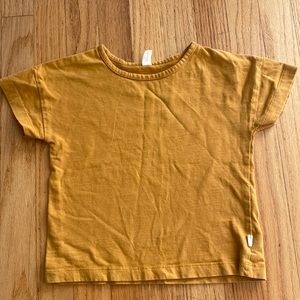 Nui Organic mustard yellow tee shirt